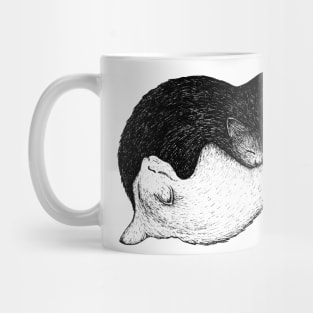 Yin Yang Cats Mug